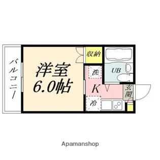 プレアール原尾島【305号室】の間取り