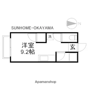 ソレイユK【103号室】の間取り