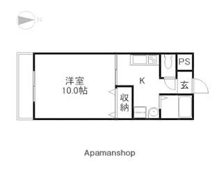 岡山県岡山市北区西長瀬【マンション】の間取り