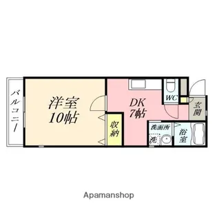 ノーブル西長瀬【4階】の間取り