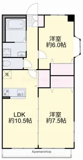 ベイシティー洲崎Ⅲ【3階】の間取り