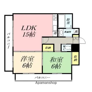 アンブシュール京橋【7階】の間取り
