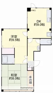 SUNGARDEN野田屋町Ⅱ【4F号室】の間取り