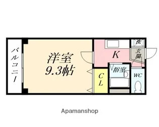 アジュール下中野【8階】の間取り