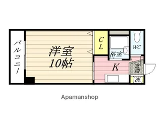 アジュール下中野【6階】の間取り