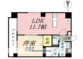 エルベ瓦町【5階】の間取り