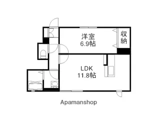 ディアコート【1階】の間取り