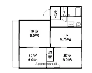 フレグランス21 Ⅰ棟【202号室】の間取り