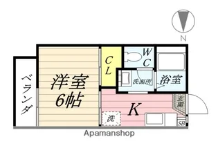 ハウスイソシマ【1階】の間取り
