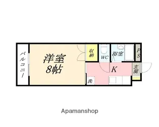 アークハイツ富田町【703号室】の間取り