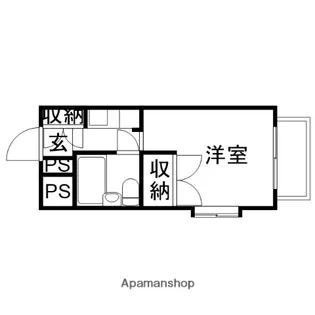 アルファ大供【4階】の間取り