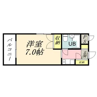 アルファ大供【207号室】の間取り