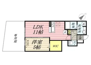 コーポ レーヴ【1階】の間取り