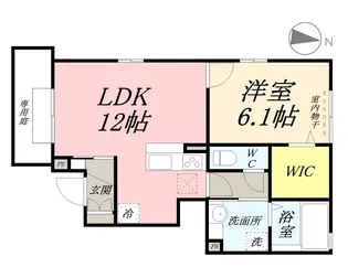 エルヴィリア野田【1階】の間取り