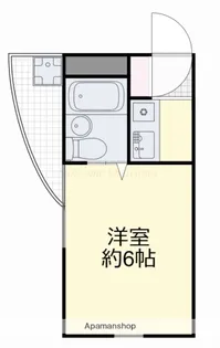 アルファ清心町Ⅰ【308号室】の間取り