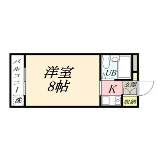 アルファ清心町Ⅰ【4階】の間取り
