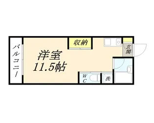 パーティアム津高【1階】の間取り