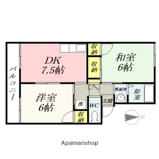 メゾンドール藤岡【2階】の間取り