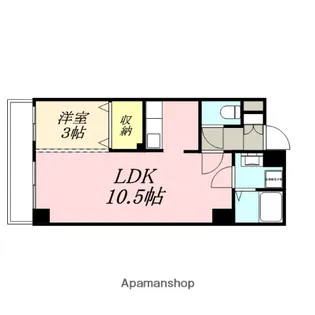 LST表町Ⅲ【3階】の間取り