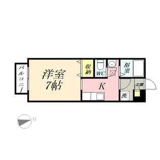 アルエット国富【1階】の間取り