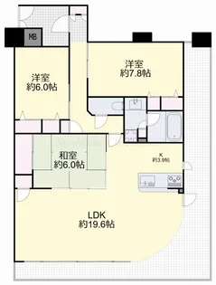 アルファステイツ桃太郎大通り【4階】の間取り