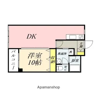アーバンハウス大供【202号室】の間取り