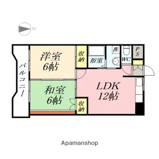 メゾン・ディエトワール【6階】の間取り