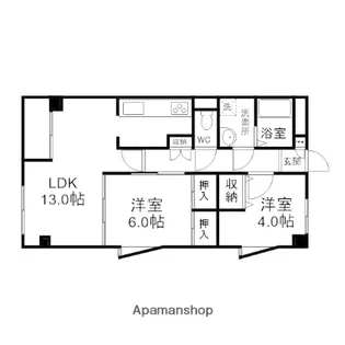 ヴィラ・ノーバ【4階】の間取り