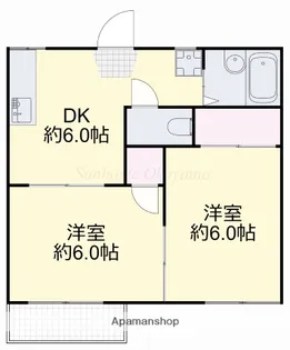 岡山県岡山市南区豊浜町【アパート】の間取り