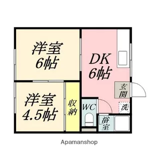 グリーンコーポ【102号室】の間取り