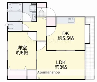サンガーデン下田【1階】の間取り