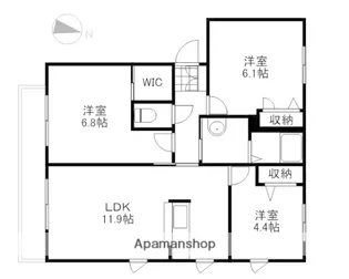クローバー21 A棟【1階】の間取り