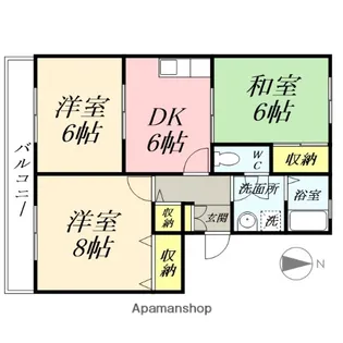 クレセント中仙道【202号室】の間取り