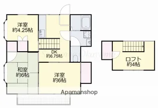 コスモハイツ【203号室】の間取り