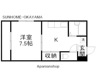 プレアール春日町【505号室】の間取り