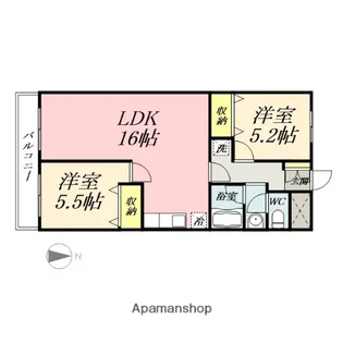 ソーシャルOMORI【2階】の間取り