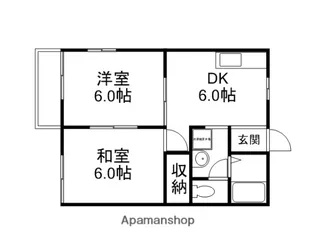 コーポ長船B【2階】の間取り