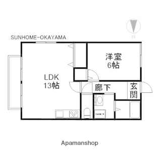 フォブール翔【1階】の間取り