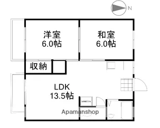 コーポコスモス【202号室】の間取り