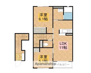 シャーメゾン豊成Ⅰ【2階】の間取り