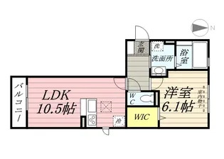 グロリア B棟【1階】の間取り