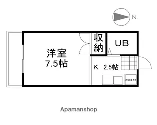 マイ・ディアライフ浜【203号室】の間取り