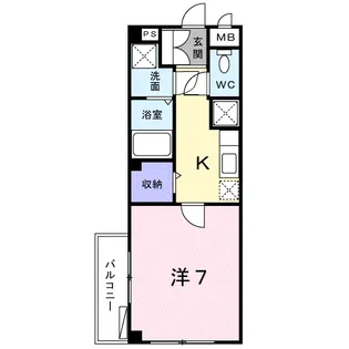 ミルトニア【1階】の間取り