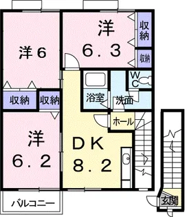 椿【2階】の間取り