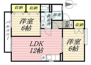 セジュール大元【2階】の間取り