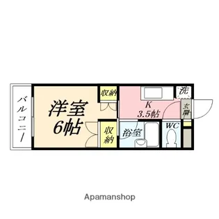 マンションLEE Ⅱ棟【201号室】の間取り