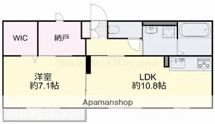岡山県岡山市南区西市【アパート】の間取り