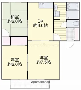 フロンティアB【2階】の間取り