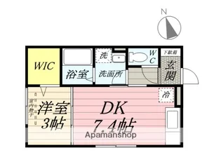 クラージュA【1階】の間取り