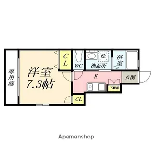 パシフィコ C棟【1階】の間取り